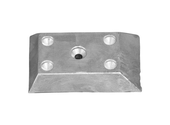 Tecnoseal Ánodo Placa 125X80X20 Agujero Dia 8,5 Tecnoseal Ánodo Placa 125X80X20 Agujero Dia 8,5
