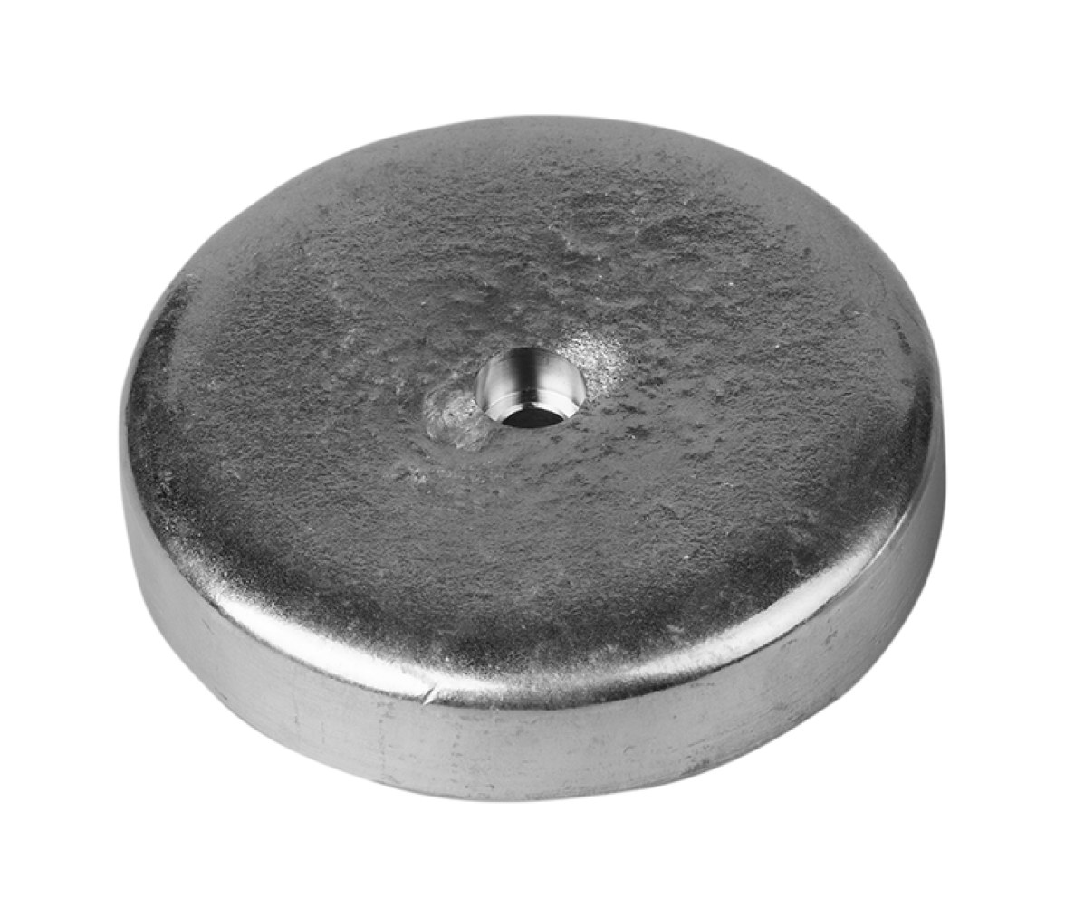 Tecnoseal Ánodo Plataforma Ø100 - H 20 - Agujero Ø8,5