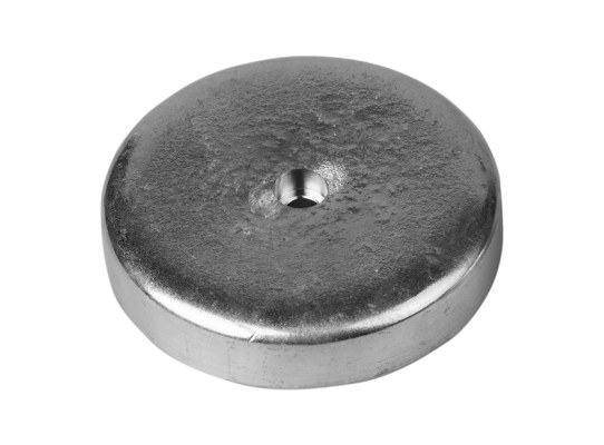 Tecnoseal Ánodo Plataforma Ø100 - H 20 - Agujero Ø8,5