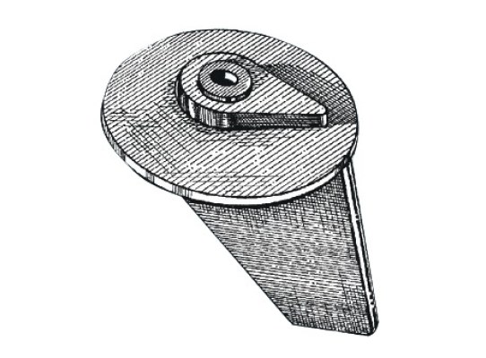 Anodo Tohatsu Aleta para 25/30 HP y 40/50 HP Mega.