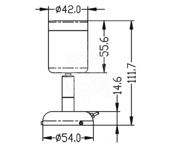 Aplique Orientable 3 LEDs Acero Inoxidable con Interruptor