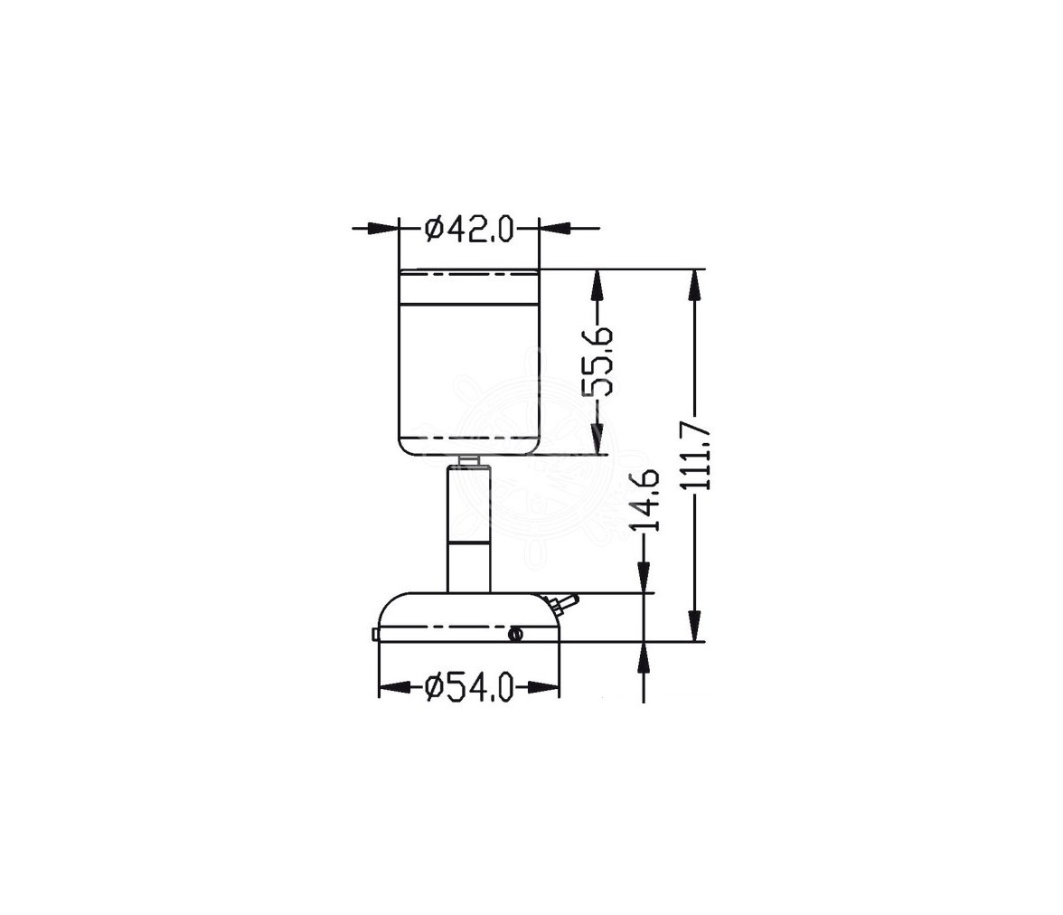 Aplique Orientable LED Laton Pulido con Interruptor 1 x 3 W HD