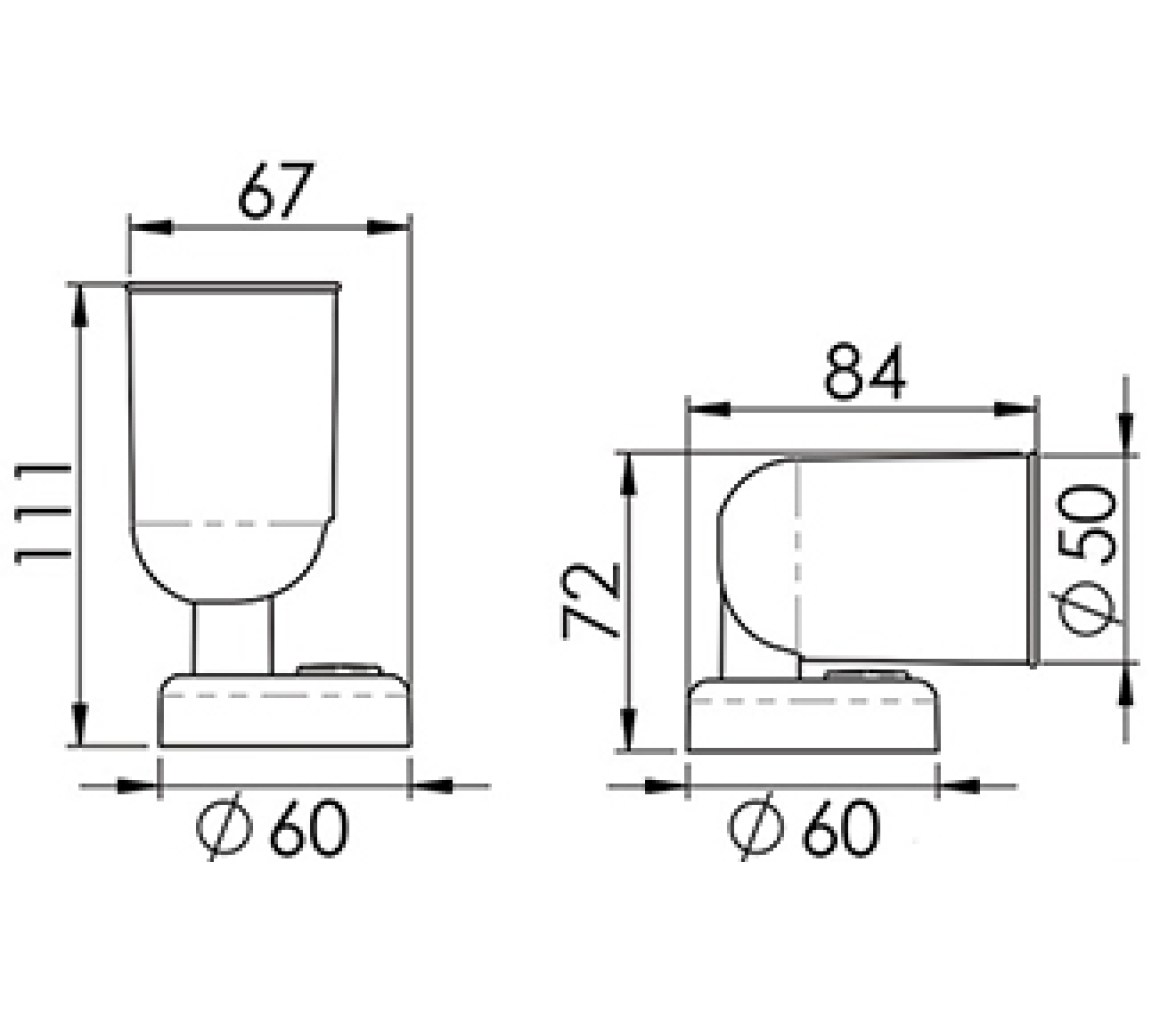 Aplique Orientable LED con Interruptor ABS