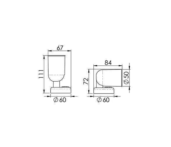 Aplique Orientable LED con Interruptor ABS