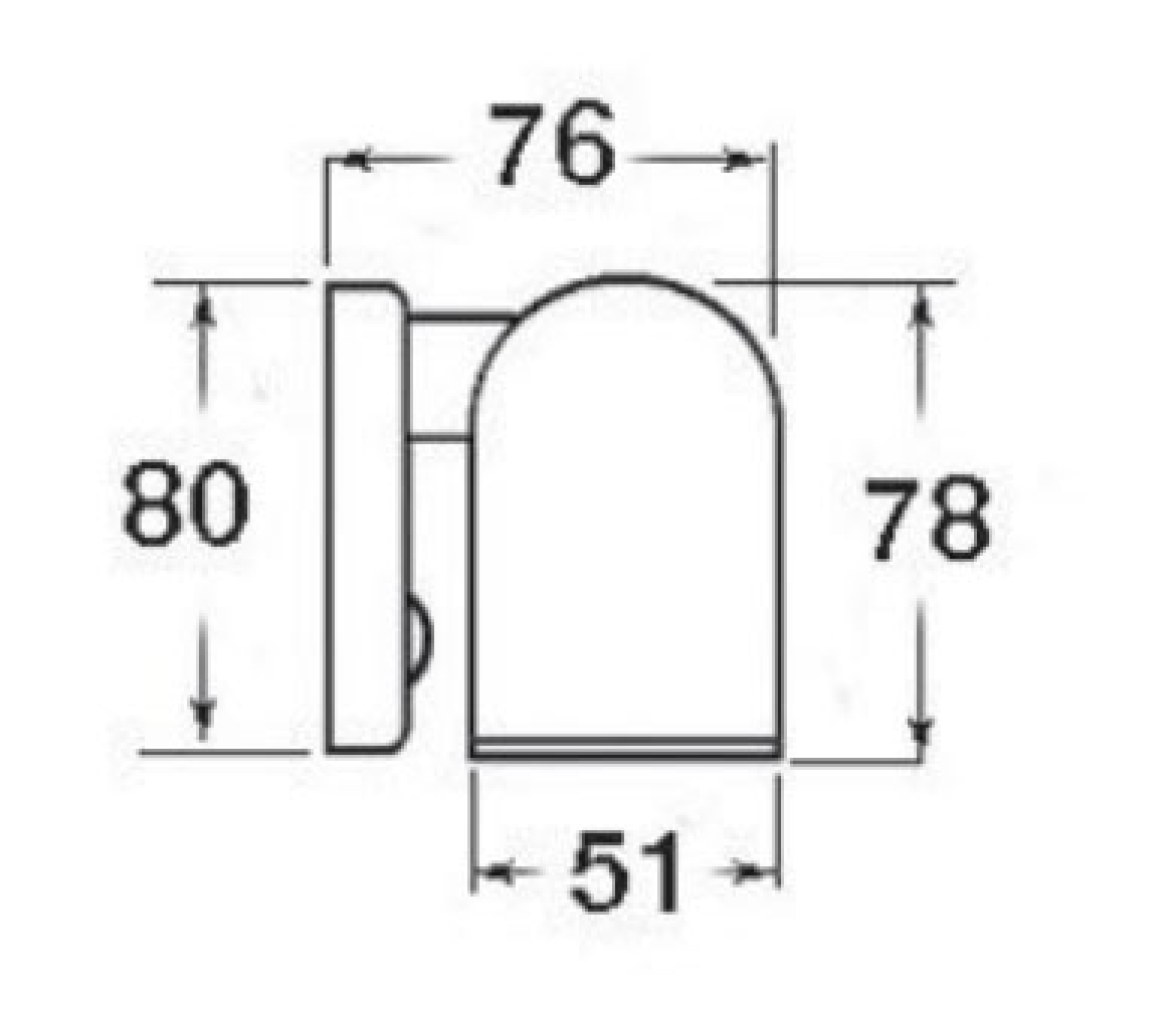 Aplique Tube Led Cromado