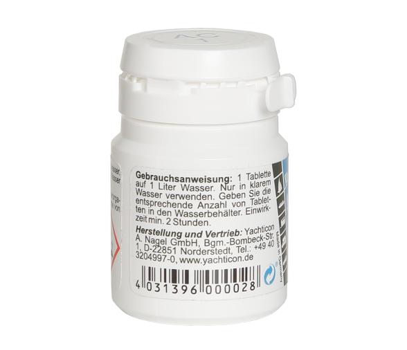 Aqua Clean AC 1 -sin cloro- 100 pastillas - Yachticon