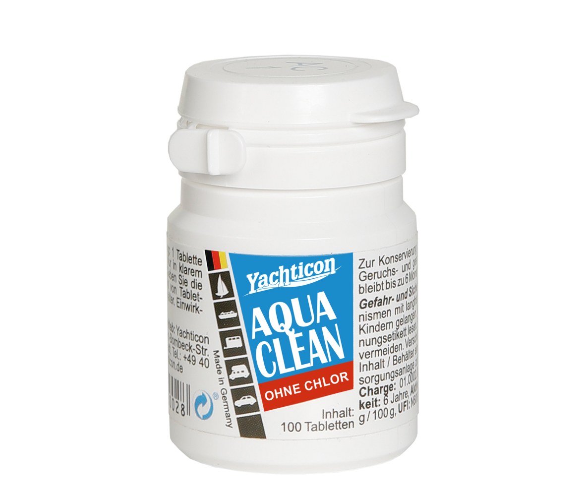 Aqua Clean AC 1 -sin cloro- 100 pastillas - Yachticon