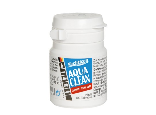 Aqua Clean AC 1 -sin cloro- 100 pastillas - Yachticon
