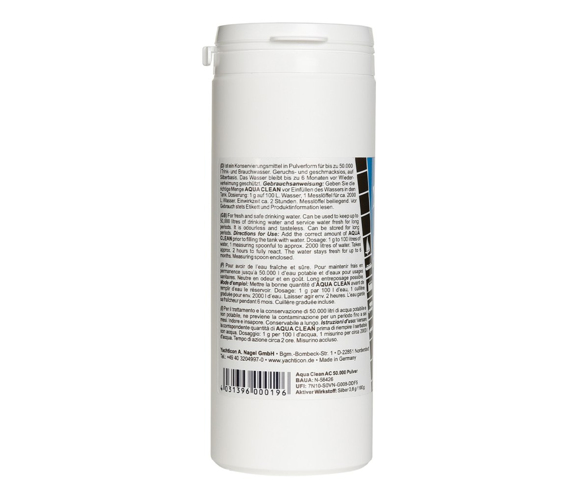 Aqua Clean AC 50.000 -sin cloro- 500 g - Yachticon