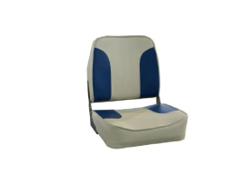 Aqualand Low Back Folding Seat Grey-Blue