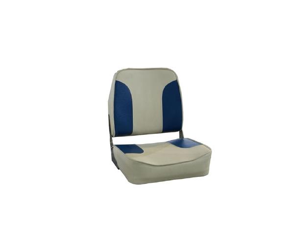 Asiento Plegable Low Back Blanco-Azul