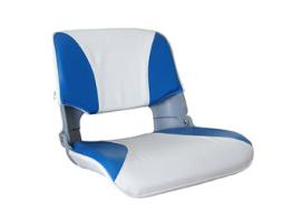 Asiento Plegable Skipper con Cojines Blanco-Azul