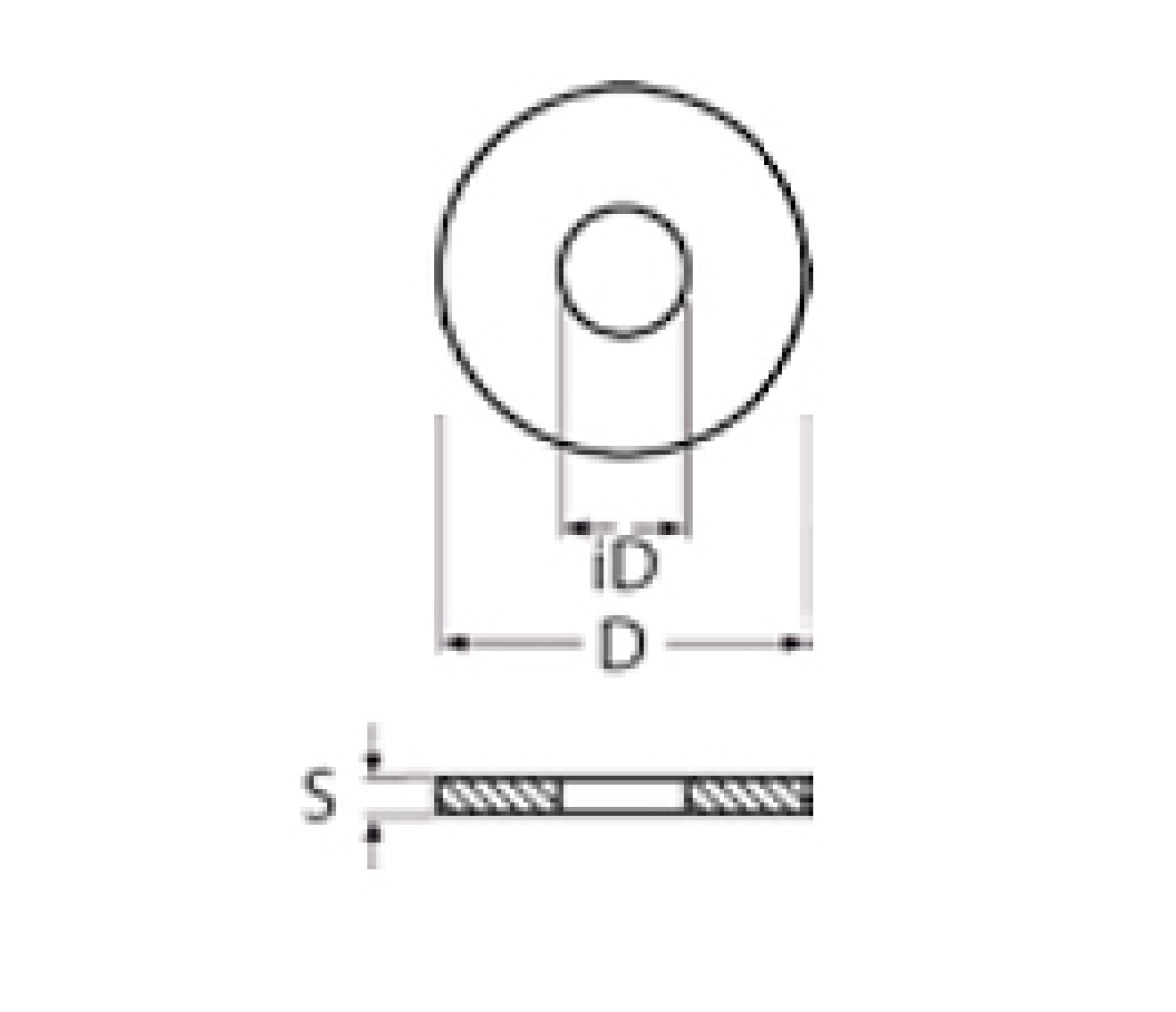 Arandela Negra Acero Inoxidable Din 9054