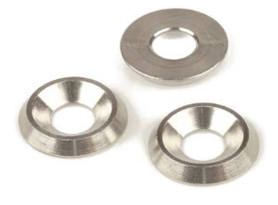 Finishing washers solid metal AISI 316