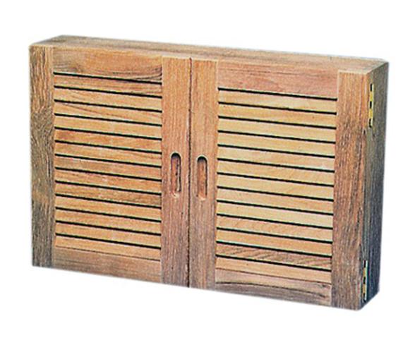 Armario con puertas para cocina-baño en teca