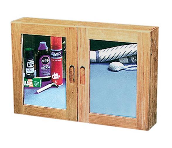 Armario Estante con espejo en teca