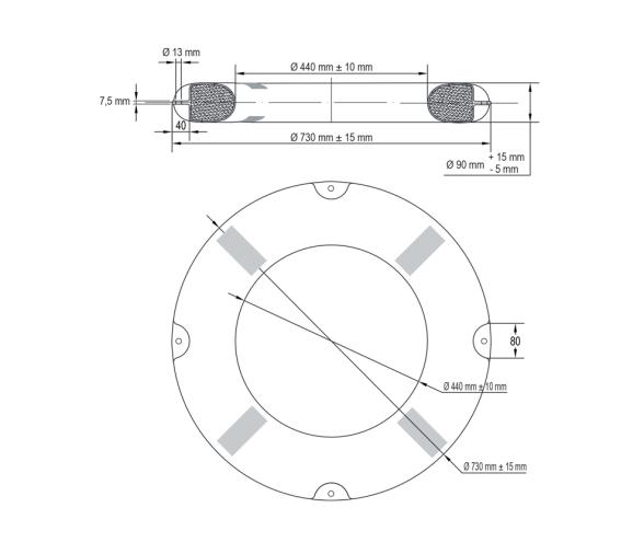 Aro Salvavidas Solas Cinta 4 KG Lalizas
