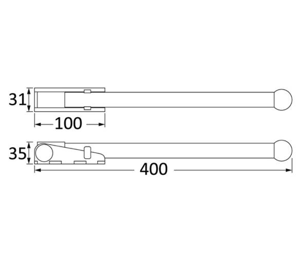 Asa Plegable para Subir Escaleras de Pasarela de Popa