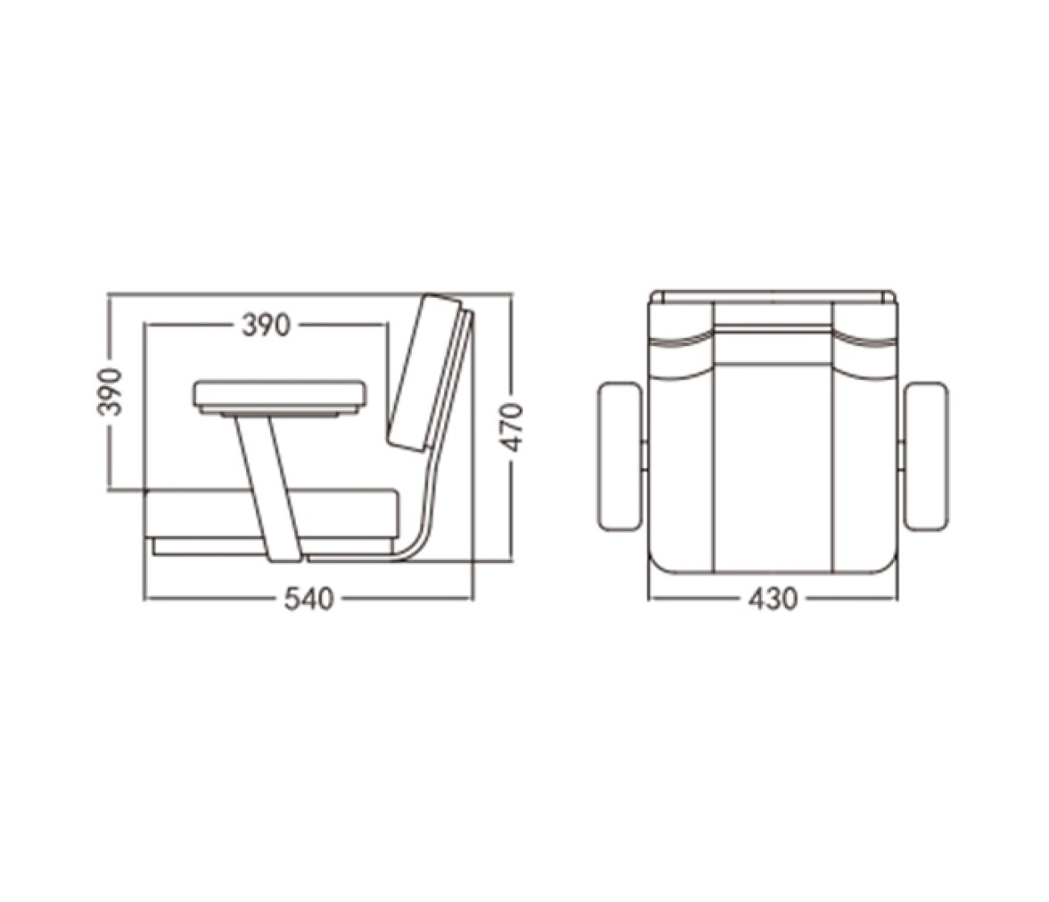 Asiento Capitán Deluxe Blanco
