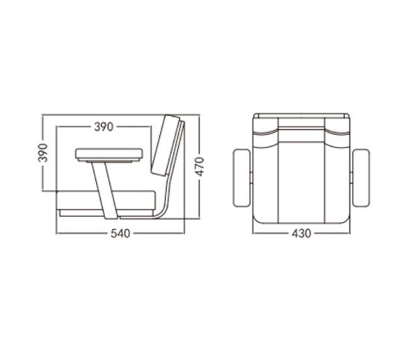 Asiento Capitán Deluxe Blanco