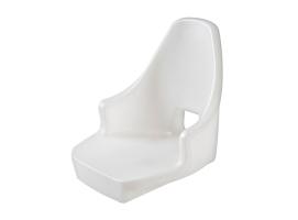 Asiento Compacto de Polietileno Blanco sin Cojines