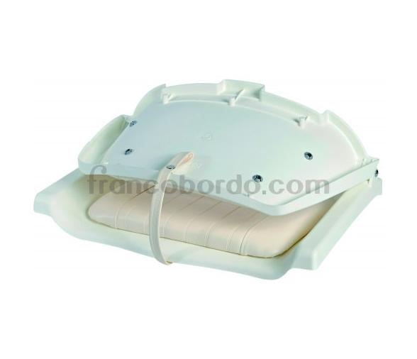 Asiento Plegable con Cojin Blanco