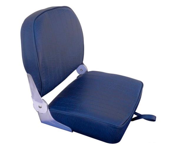 Asiento Plegable Vinilo Azul Marino