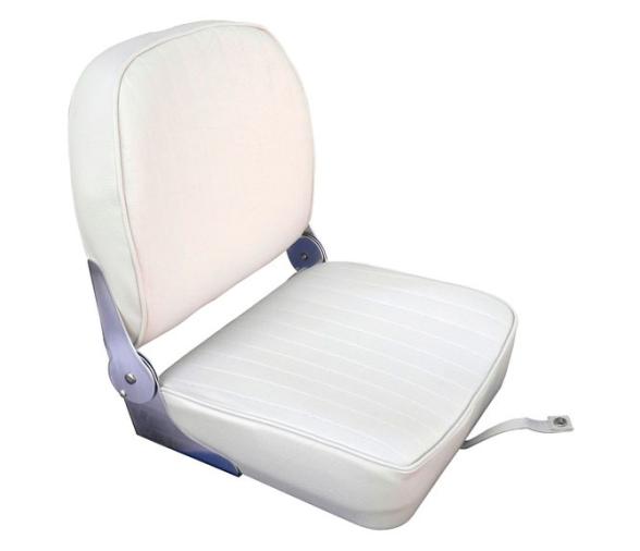 Asiento Plegable Vinilo Blanco