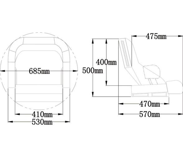 Asiento  Ergonomico con Flip-Up
