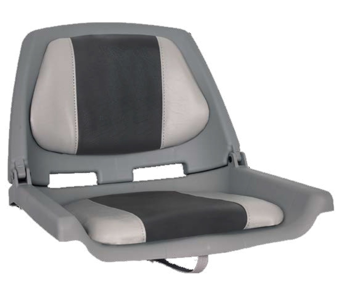 Asiento Polietileno Respaldo Plegable Gris/Carbon