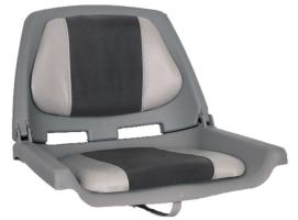 Asiento Polietileno Respaldo Plegable Gris/Carbon