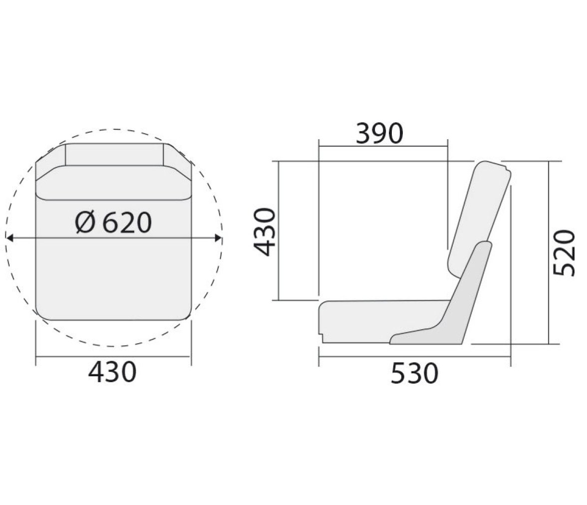 Asiento Reclinable Deluxe