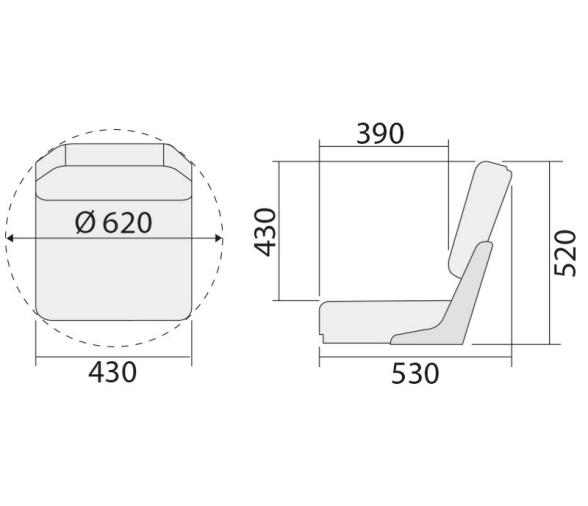 Asiento Reclinable Deluxe