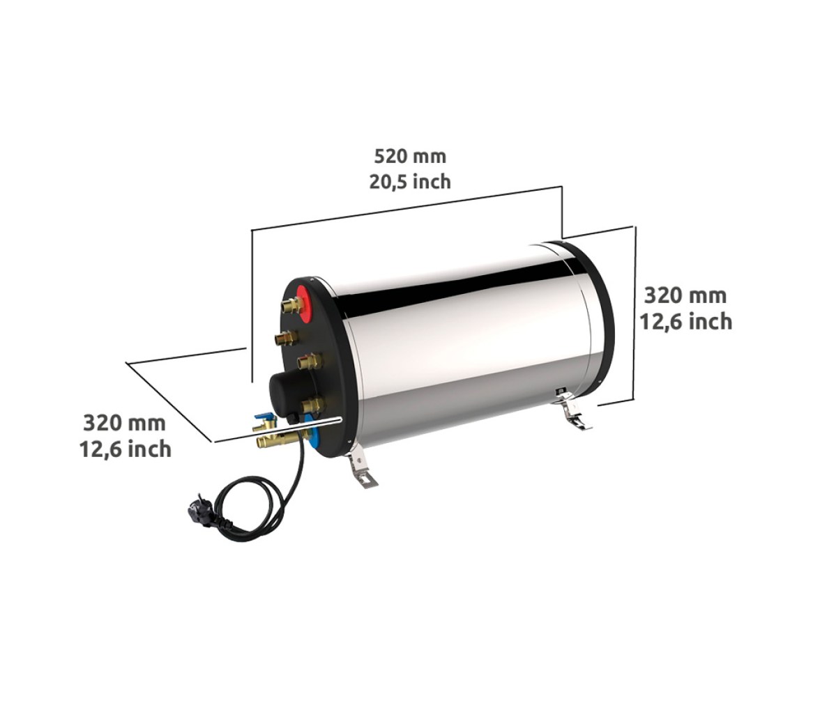 Ati Termo Calentador de Agua 12V - 22 Litros
