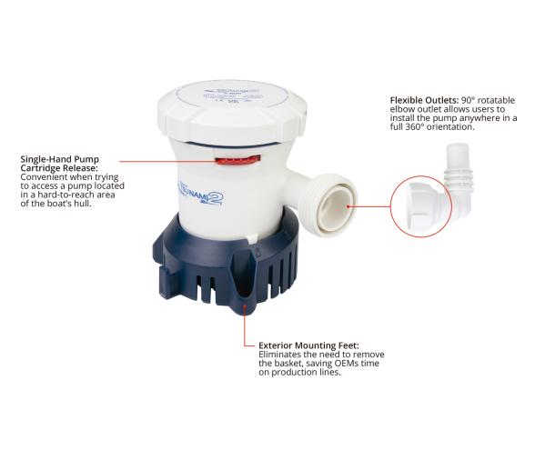 Attwood Bomba Achique Manual TSUNAMI MK2 T1200 12V