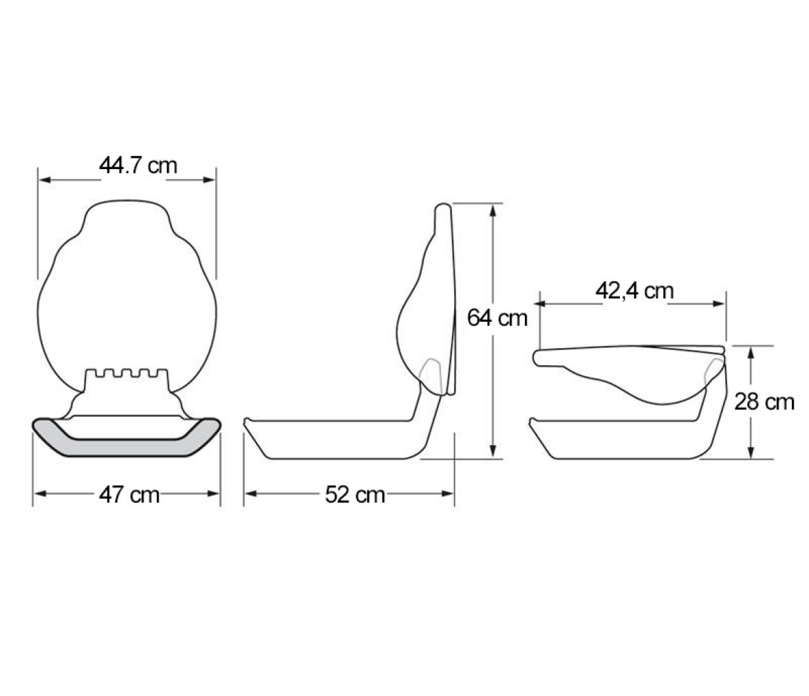 Attwood Asiento Contorno Centrico