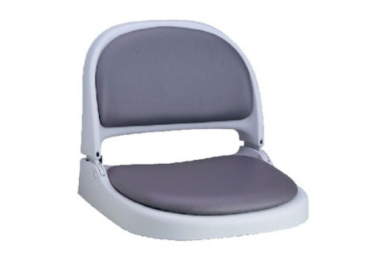 Attwood Asiento Plegable Gris Claro con Cojin Gris