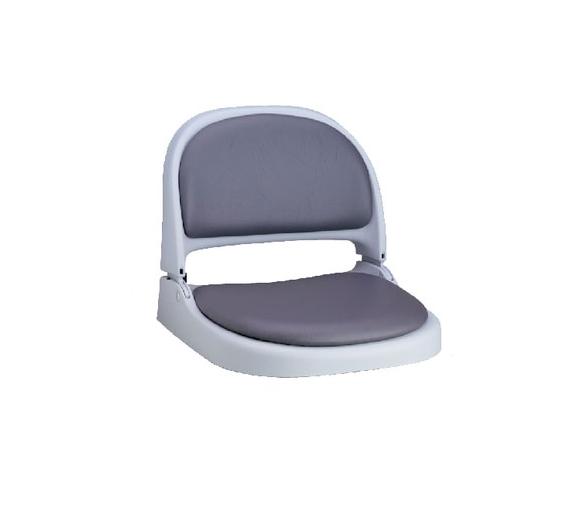 Attwood Asiento Plegable Gris Claro con Cojin Gris