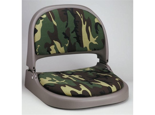 Attwood Asiento Plegable Gris Oscuro con Cojin Camuflaje Attwood Asiento Plegable Gris Oscuro con Cojin Camuflaje