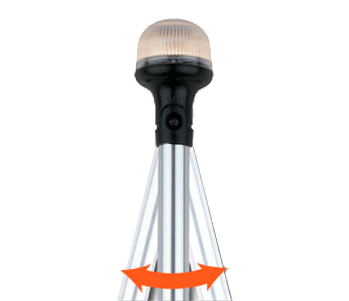 Attwood Luz de Navegacion Todo Horizonte Articulable Antideslumbrante