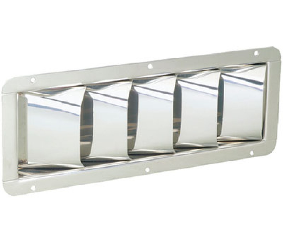 Attwood Rejilla Ventilacion con Lamas Inclinadas Inox