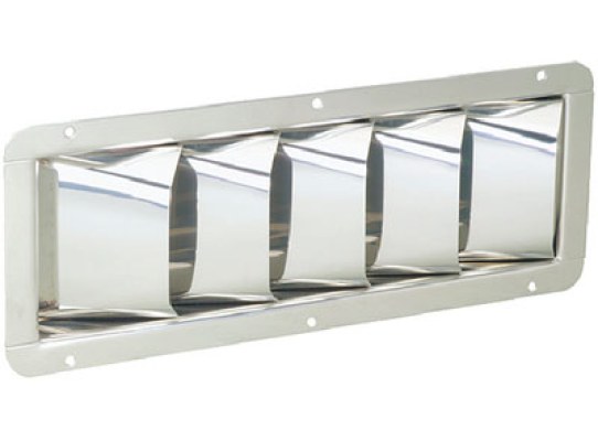 Attwood Rejilla Ventilacion con Lamas Inclinadas Inox