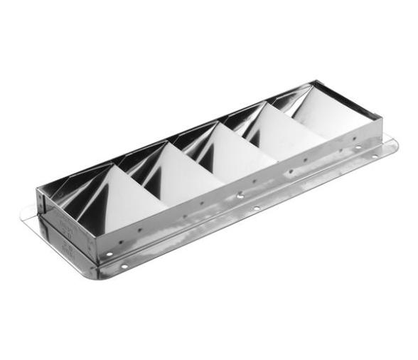 Attwood Rejilla Ventilacion con Lamas Inclinadas Inox