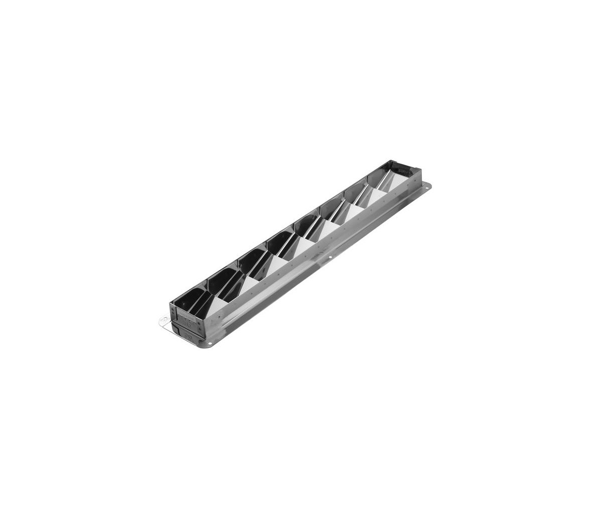 Attwood Rejilla Ventilacion Estrecha con Lamas Inclinadas Inox