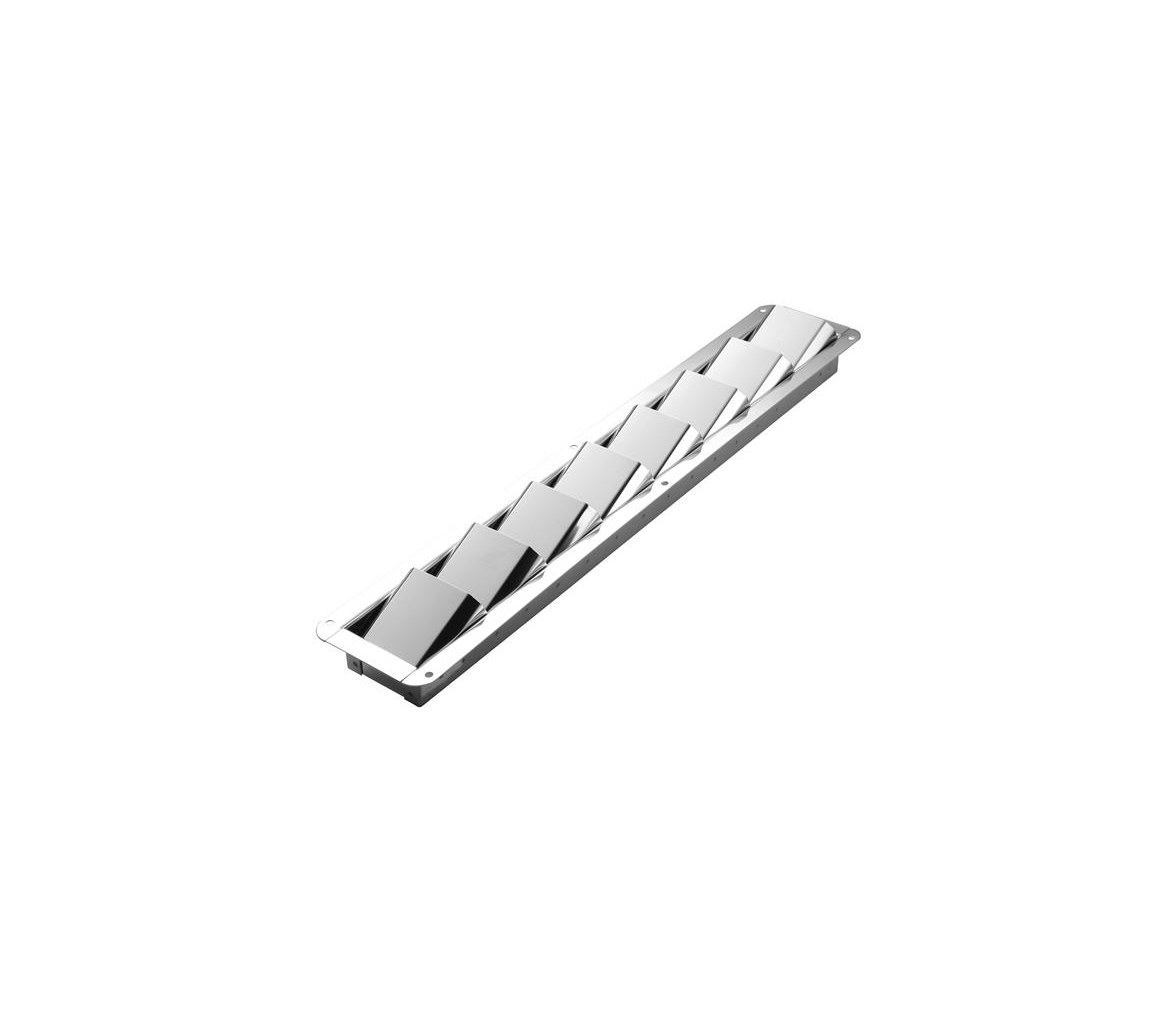Attwood Rejilla Ventilacion Estrecha con Lamas Inclinadas Inox