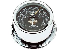 Autonautic Barometro Cromado Esfera Negra Minor