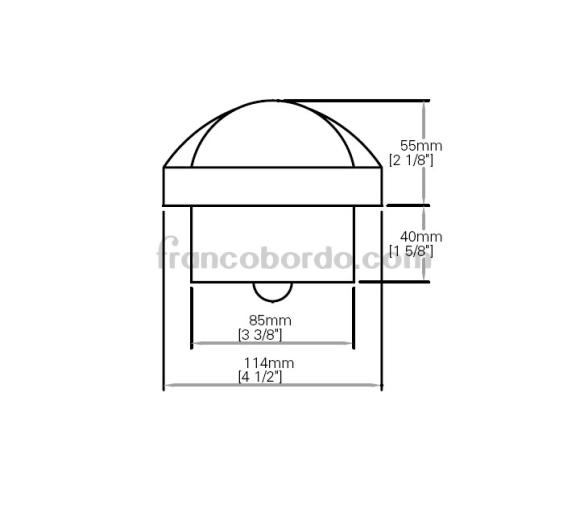 Autonautic Compas Blanco-Rosa Plana Azul Empotrable