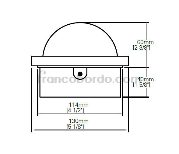 Autonautic Compas C15-150 Negro Empotrable