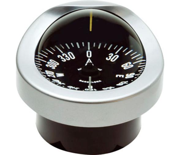 Autonautic Compas Plateado-Rosa Plana Empotrable