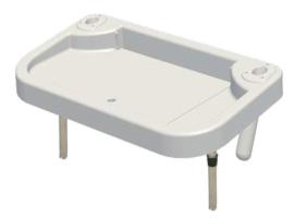 Bandeja Limpieza Cebo y Pescado para Empotrar en Cañero